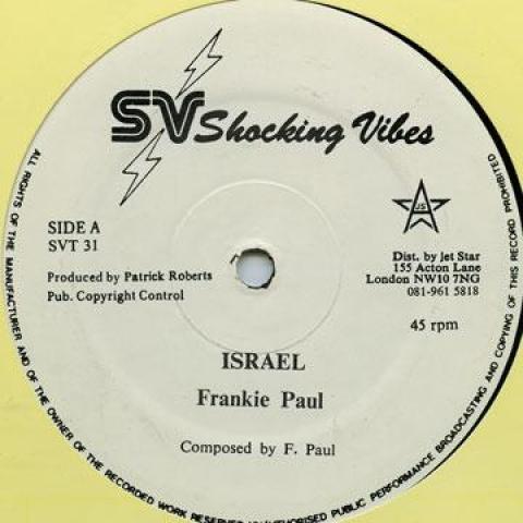 12-дюймовая пластинка FRANKIE PAUL / GENRAL DEGREE - Israel / Gimme You Loving SVT31 Shocking Vibes 1994 UK Регги, Ска и Даб