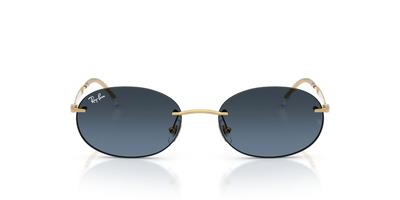 Ray-Ban Солнцезащитные очки RB3767 001/19 54 - Оправа Arista Gold / Линзы Blue Gradient Dark Grey Без ободка