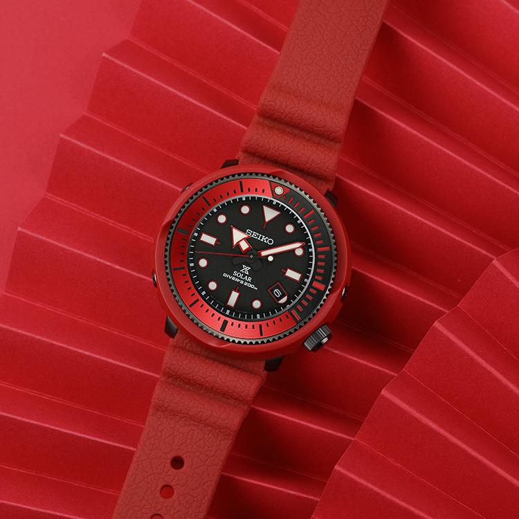 Seiko Prospe Солнечный механизм Силиконовый ремешок Часы Унисекс Черный циферблат SNE581P1
