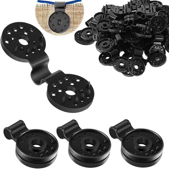 100 шт., устойчивый к высоким температурам зажим для затеняющей сетки, антивозрастной пластиковый зажим для тента для заднего двора и теплицы, крепежный зажим