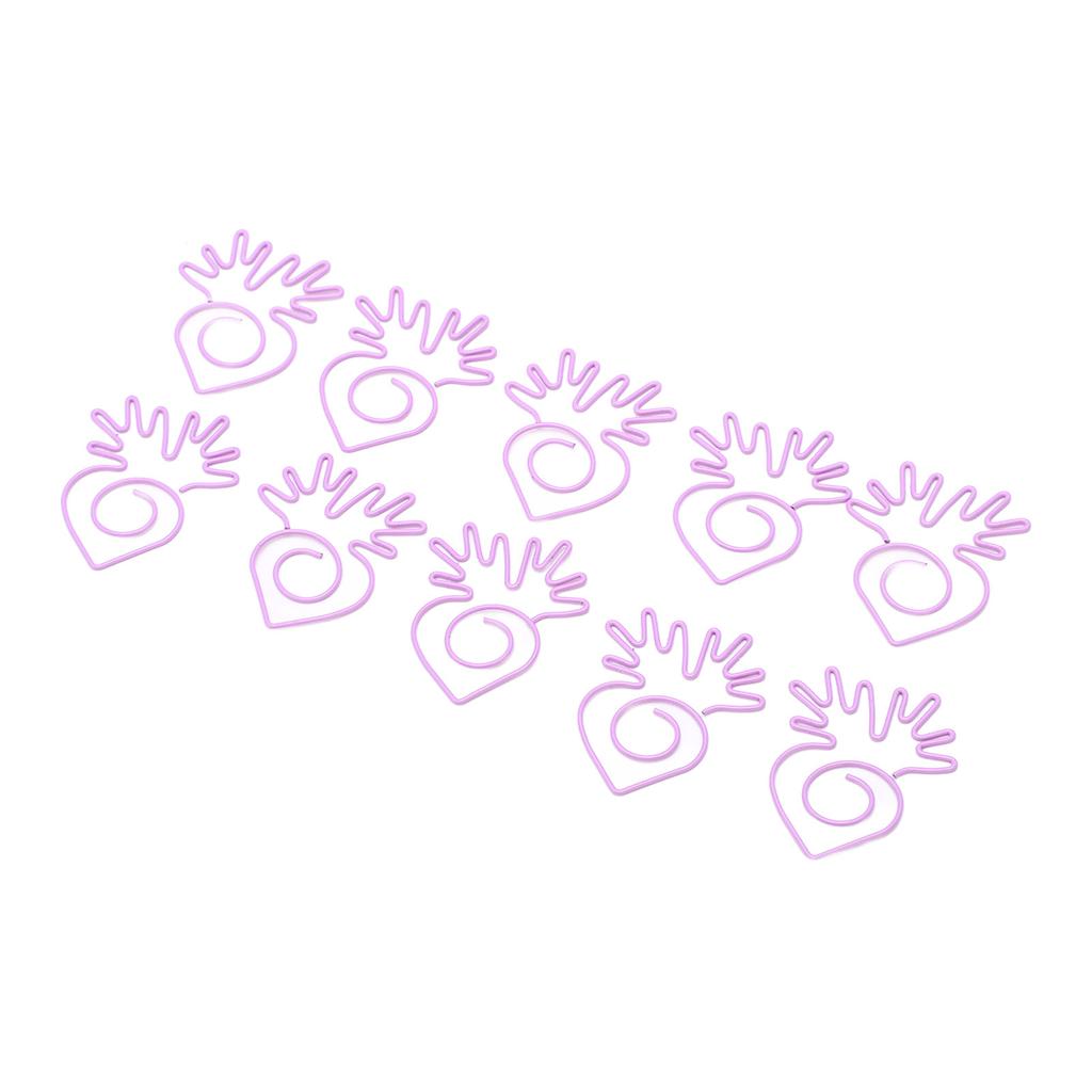 100 шт. скрепок для бумаги, портативные мини-гальванические милые металлические скрепки в форме редиса для офиса