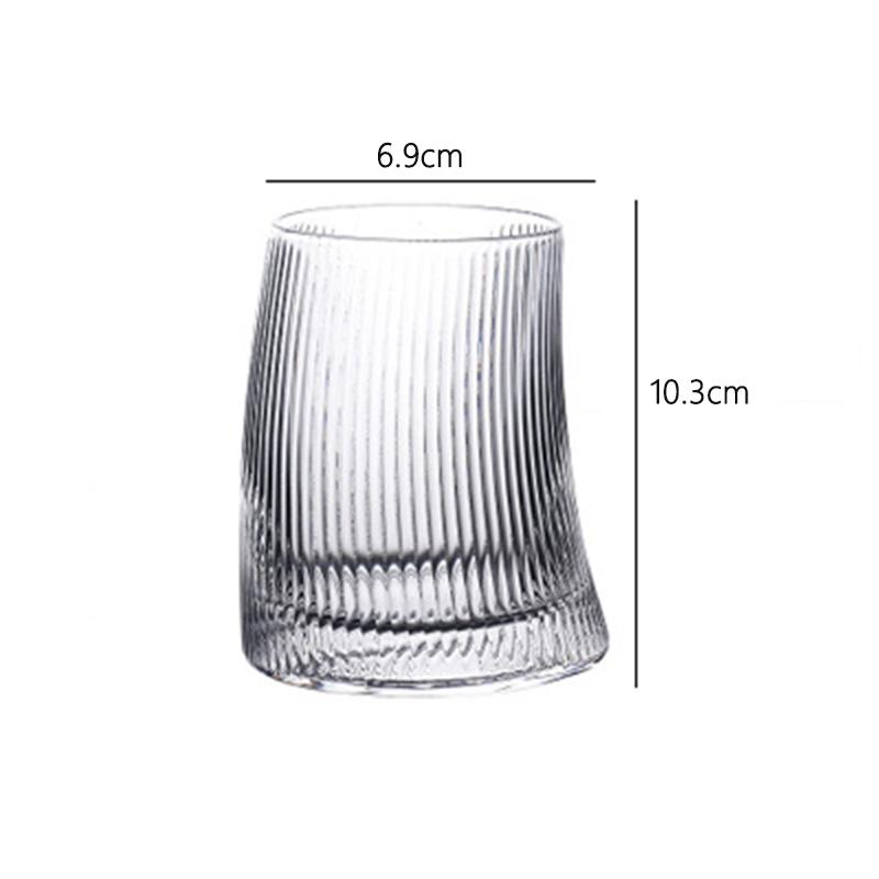 325 мл/500 мл Бокал для коктейлей с вертикальными полосками Бар Креативный Прозрачный Бокалы для виски, бренди, пива Чашки для сока и холодных напитков Посуда для напитков