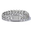 NUOYA 14 мм Позолоченная 18K Цепь Кубинская Ссылка Iced Out для Мужчин Хип-Хоп Украшения Индивидуальный Логотип Алмазные Кубинские Цепи
