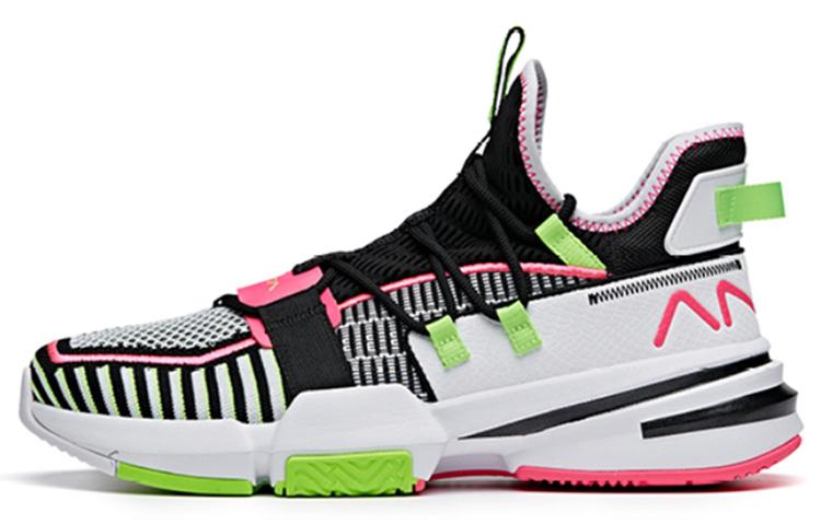 Men's Sneakers Anta Craze 1 Abrasion Resistant Breathable Low top Basketball Shoes Men's Black Pink