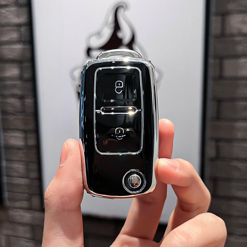 2 кнопки TPU чехол для автомобильного ключа чехол для VW Volkswagen MK4 Bora Golf 4 5 6 Jetta Passat Polo Bora Touran Skoda Seat