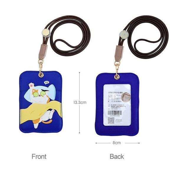 Кошелек Prahome Sleeping Animal с ожерельем и ожерельем для карточек с несколькими карманами