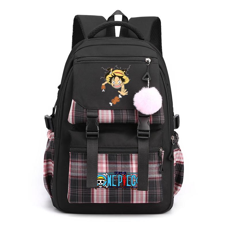 Аниме One Piece Printed College Bag Bag Document Bag Teen Back To School Холщовый рюкзак для девочек и мальчиков, студенческая сумка для ноутбука, мужская и женская дорожная сумка, рюкзак
