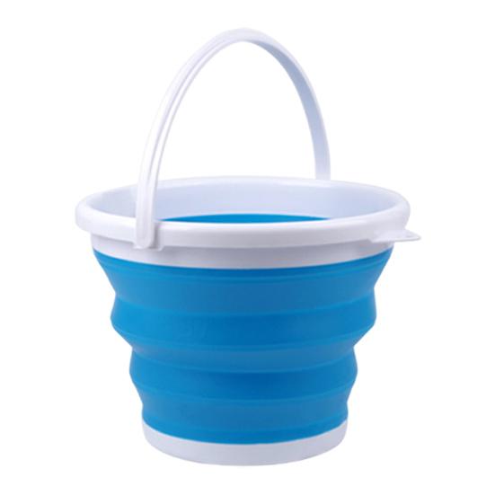 Yousheng Folding Bucket with Handle Large Capacity Strong Load-bearing Impact-Resistant Portable Compact Collapsible Fishing Bucket
