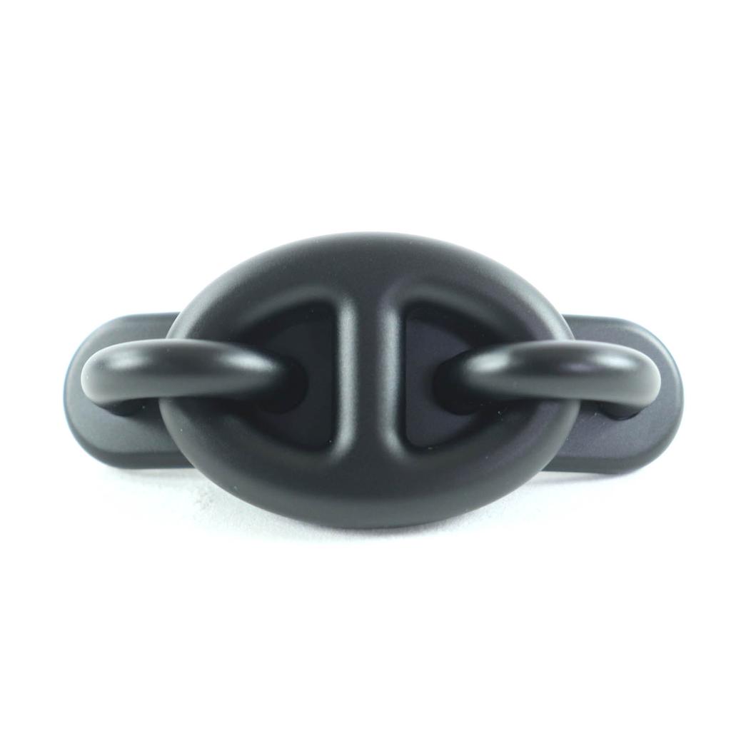 Excellent HERMES hair accessory Valletta Tri-Maion PM Matt black Women Used