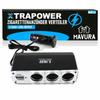XTRAPOWER Cigarette Lighter Distributor Car Adapter 3-way Splitter with USB
