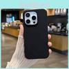 14 For Iphone Pro Solid Color Liquid Silicone Phone Case With Absorption Shock