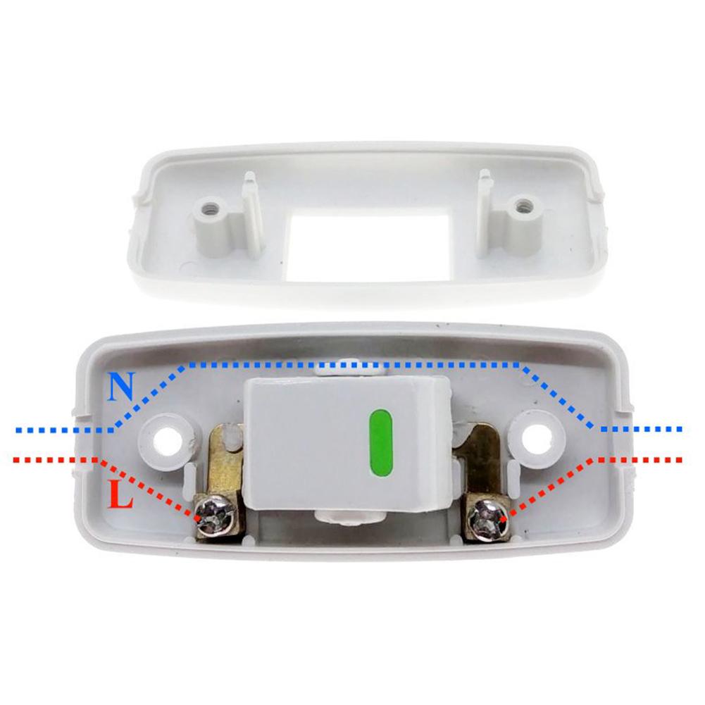 Compact Design 2-Pin Switch Cord Switch Impulse Switch Internal Copper Contacts