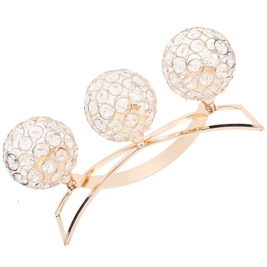 Хрустальный подсвечник, золотые подсвечники, украшения для домашнего праздничного стола