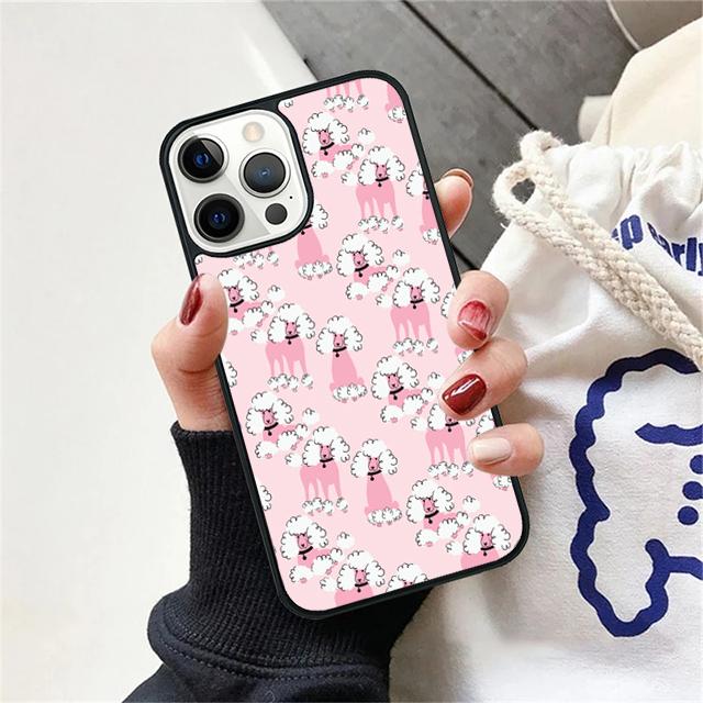 Мультяшные пудели Девочковая Милая Чехол-Ракушка Для iPhone 17 Air 15 16 14 13 12 Pro Max 11 Pro Max Plus Чехол-Защита Для Телефона