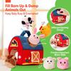 Sound Montessori Toy Barn with Stuffed Farm Animals Baby Sensory Toys  Infants Toddlers