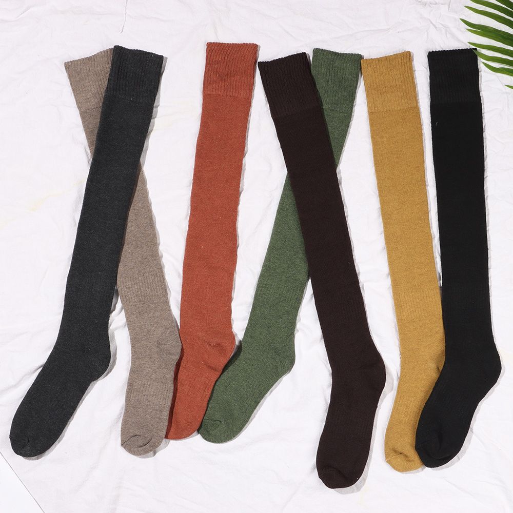 Флисовые платья, аксессуары, утолщенные модели, длинные чулки, вязаные гольфы, гольфы выше колена