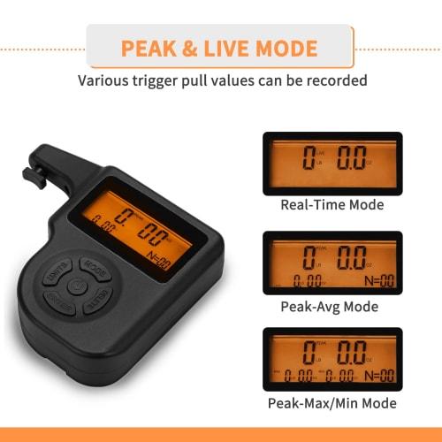 Ideagle Professional Digital Trigger Pull Scale, 0-12 lbs, 1 oz Increments, Accurate Reading, Trigger Pull Gauge, LCD Display (Black)