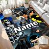 Custom Name Personalized Batman Print Carpet, Versatile Home Decor Rug, for Playroom, Apartment, Balcony, Entryway, Hallway Gift