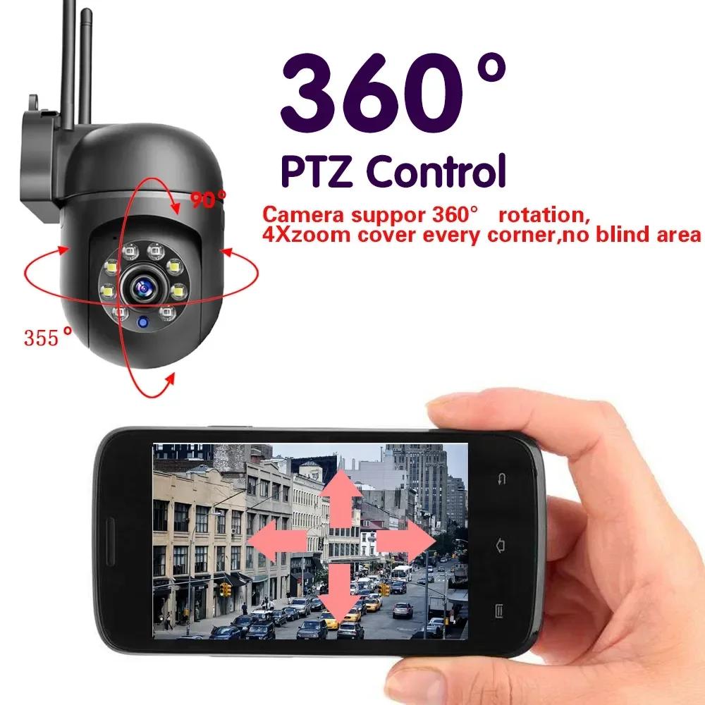 2,4G WIFI 2K IP-камера двустороннее аудио PTZ Move To Follow наружная Wi-Fi камера наблюдения Защитные камеры умный дом