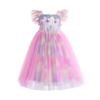 Unicorn Princess Luxurious Party Ages Girls' Dress, Pink, Sequins, Halloween, Christmas, Costume, 7-8