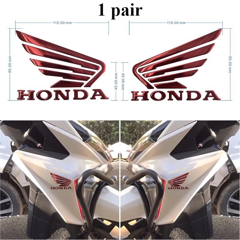 PYYG6 Honda Sticker Motorcycle Accessories Flying Wing Dream Scooter Fuel Tank Side Guard 3D Soft Rubber Label CBR400R CBR500R CBR650R