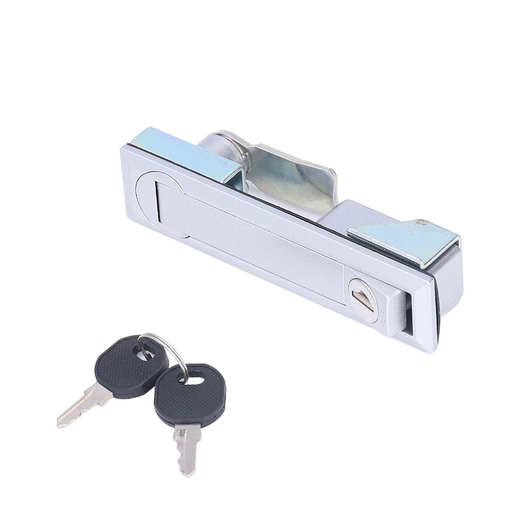 Защелка ручки двери автодома с замком безопасности и 2 ключами, хромированный цинковый сплав для автодома, яхты