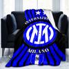 1PC F.C. Internazionale Milano Printed Soft Flannel Blanket Throw for Adult Bedroom Living Room Sofa Camping Travel Fan gifts Christmas Gifts