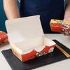 Коробка для еды на вынос Одноразовая бумажная упаковка для такояки и снеков 50 шт. для рыночного киоска Быстрая подача