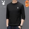 PLAYBOY Мужская футболка с длинным рукавом и круглым вырезом