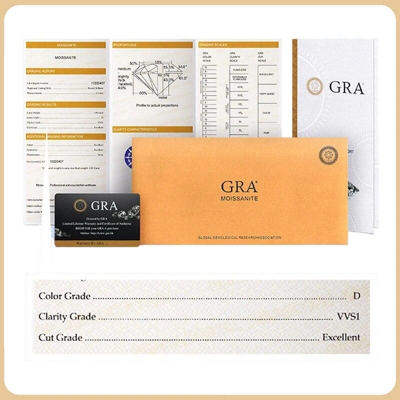 Роскошные дизайнерские серьги-гвоздики с настоящим муассанитом в 1 карат для женщин, серьги из стерлингового серебра S925, свадебные ювелирные украшения