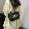 Модная сумка через плечо для женщин, новая корейская темпераментная сумка-ведро из искусственной кожи, летняя универсальная сумка через плечо с бантом, тренд