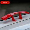 Car Universal Mini Spoiler Tail Wing Carbon Fiber Look Mini Modified Tail Wings Model Auto Styling Decoration Car