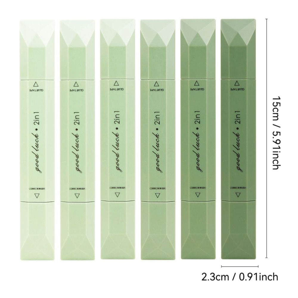 4 шт. Корректирующая лента большой емкости 2-в-1 ручки-диспенсеры Портативная точечная клейкая лента Школьные принадлежности