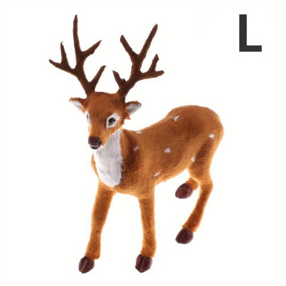 Моделирование Рождественский олень Рождественский лось Плюшевый олень Рождественские украшения Сказочный сад Миниатюры Реквизит