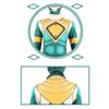 Power Rangers T-Rex White Tiger Ranger Cosplay Jumpsuit, Kids Halloween Costume