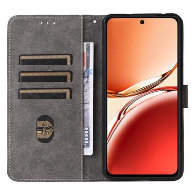 Для Oppo Reno12 F 5G/Oppo F27 5G Кожаный чехол Кошелек с блокировкой RFID Чехол для телефона с ремешком