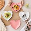 Creative Heart-shaped Plate Ceramic Dinner Plate for Salads, Desserts and Steaks Kitchen Party Cake Disk Kitchen Utensils