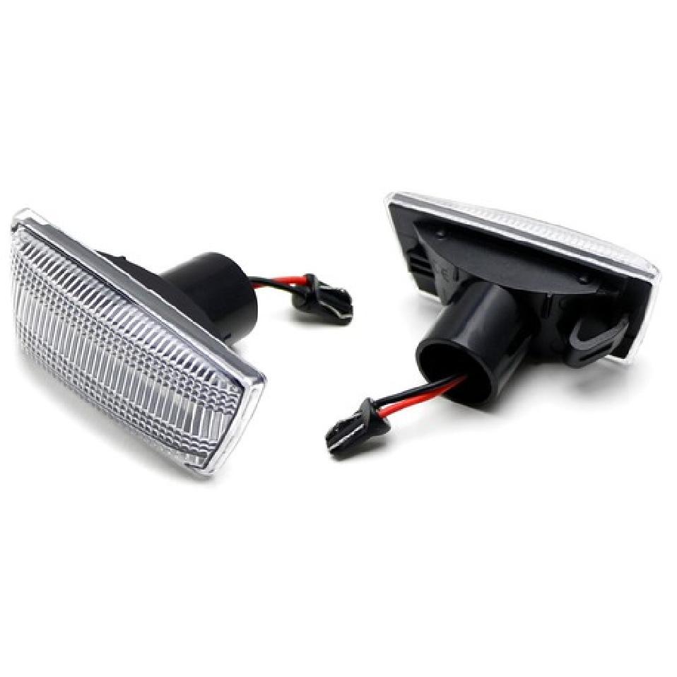 Clear Sequential Full LED Amber Side Marker Lights For 13-19 Buick/Opel Cascada