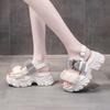 Летние сандалии женские новые спортивные модные универсальные легкие туфли на платформе увеличивающие рост в римском стиле
