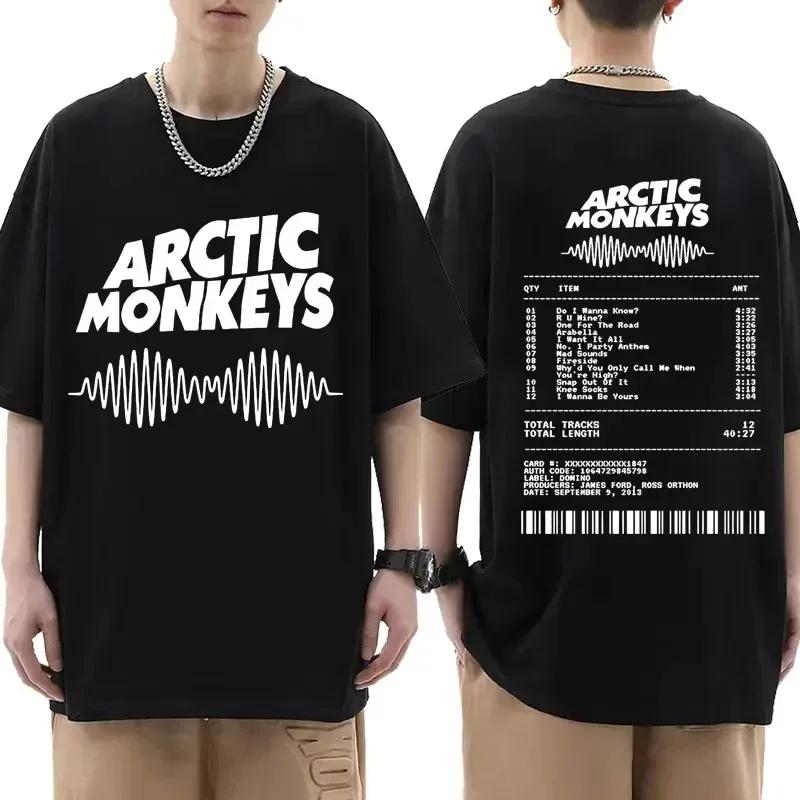 Футболка в стиле Arctic Monkeys - винтажная футболка с принтом «Список альбомов» для мужчин и женщин, хип-хоп, панк, футболки с коротким рукавом, уличная одежда