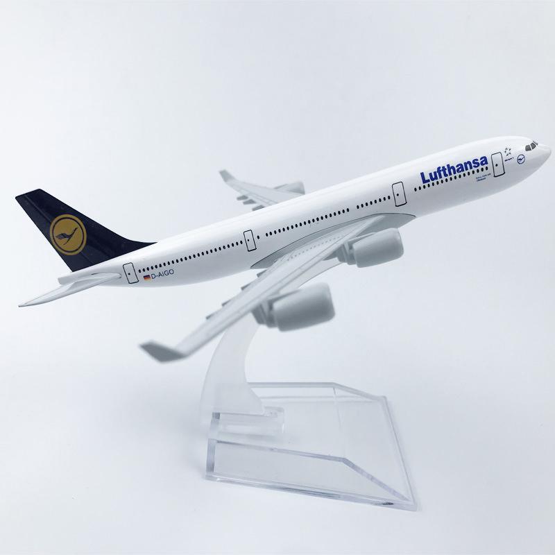 20 см Статическая Симуляция Сплав Самолет Lufthansa A380 Авиалинии Модели Самолетов С Шасси Детские Подарки Коллекция Игрушка Самолет