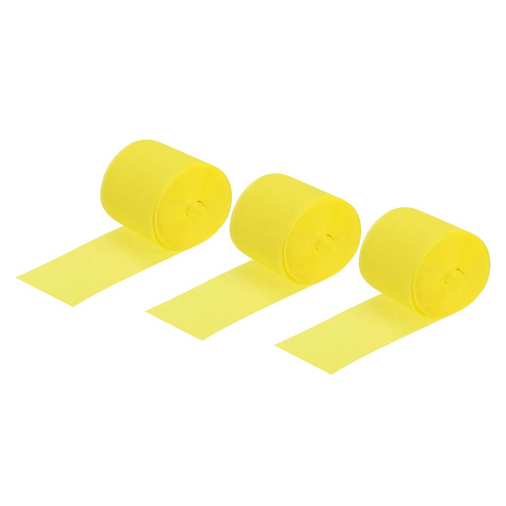 3/6pcs Vibrant Crepe Paper Streamers Party Streamer Decorations 1.37" for Various Birthday Party Wedding Festival Decorations