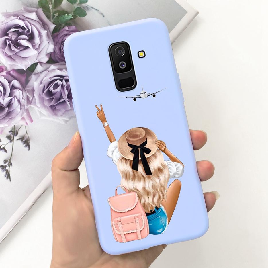 Чехол для Samsung Galaxy J8 2018 SM-J810F, милый модный мультяшный чехол 6,0 дюйма, мягкий силиконовый ТПУ корпус для чехла телефона Samsung J8 J810F