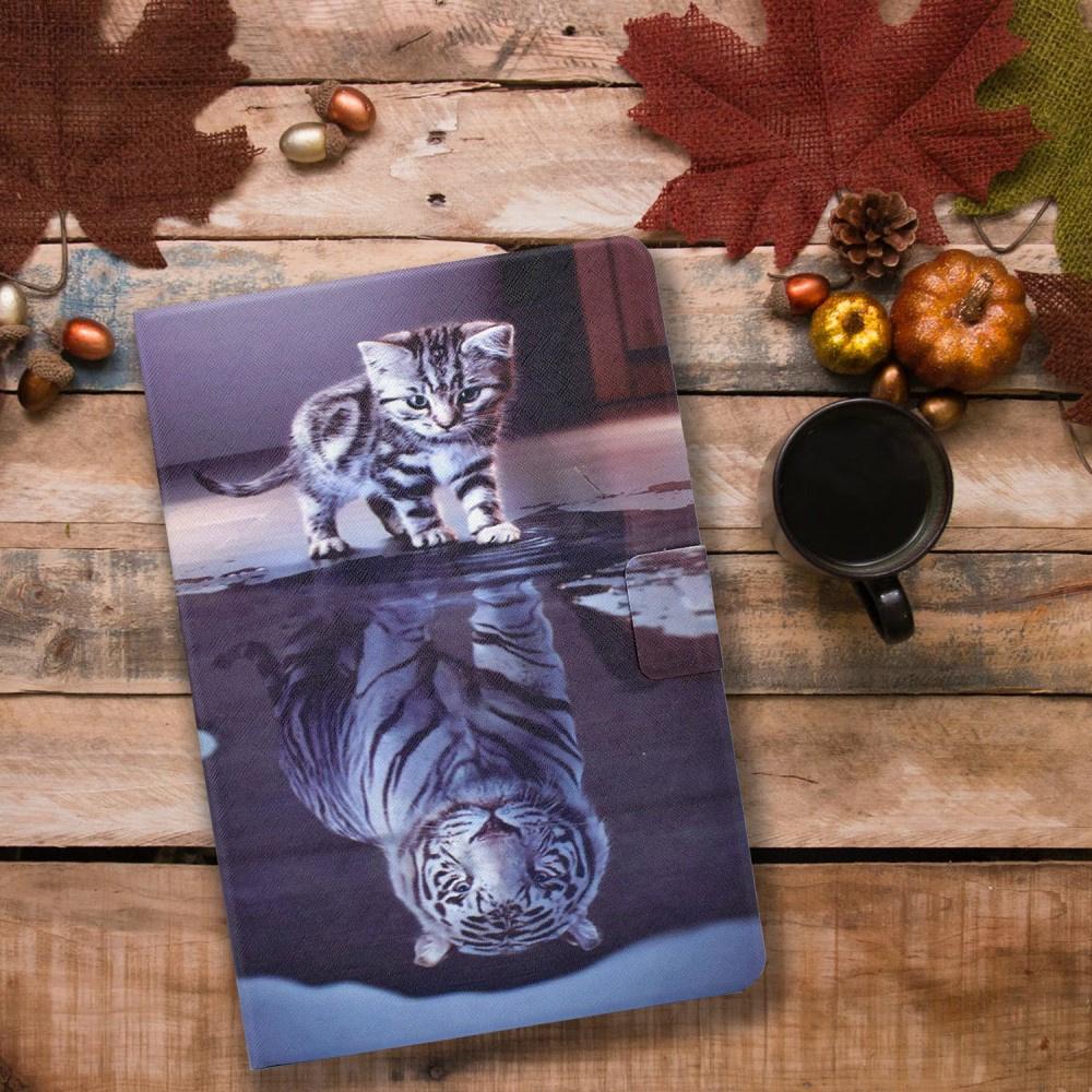 Case for Samsung Galaxy Tab A9 X110 / X115, cat and tiger