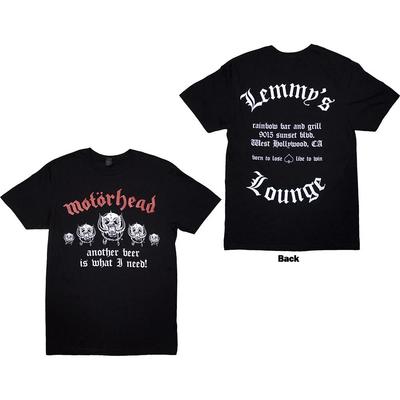 Унисекс футболка Motorhead: Гостиная Лемми (черный) (Назад Печать) (Средняя)