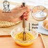 Semi-automatic Whisk, Stainless Steel, Press Whisk, Rotary Mixer