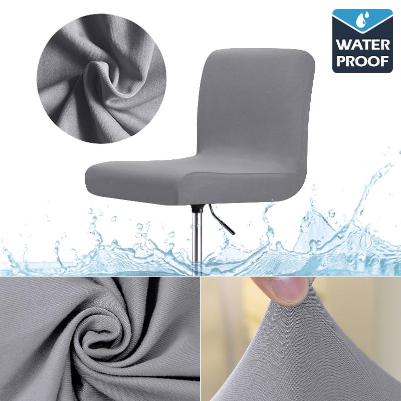 Waterproof Stretch Bar Chair Cover Short Back Washable Spandex Slipcover For Home Hotel Banquet