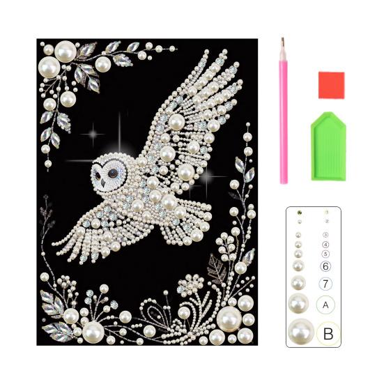 Набор для 3D-рисования жемчугом DIY Искусство и поделки из искусственного жемчуга для взрослых Мозаичная настенная живопись Картина с жемчугом и стразами в виде бабочки для декора дома и спальни