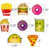 6Pcs Simulated Food Donut Fries Squish Stress Relief Toys For Kids Birthday Party Favors Classroom Rewards Gift Goodie Filler