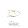 Yhpup Stainless Steel Double-Layer Chain Sun Moon Bracelet Bangle for Women Summer Waterproof Fashion Wrist Jewelry Wholesale